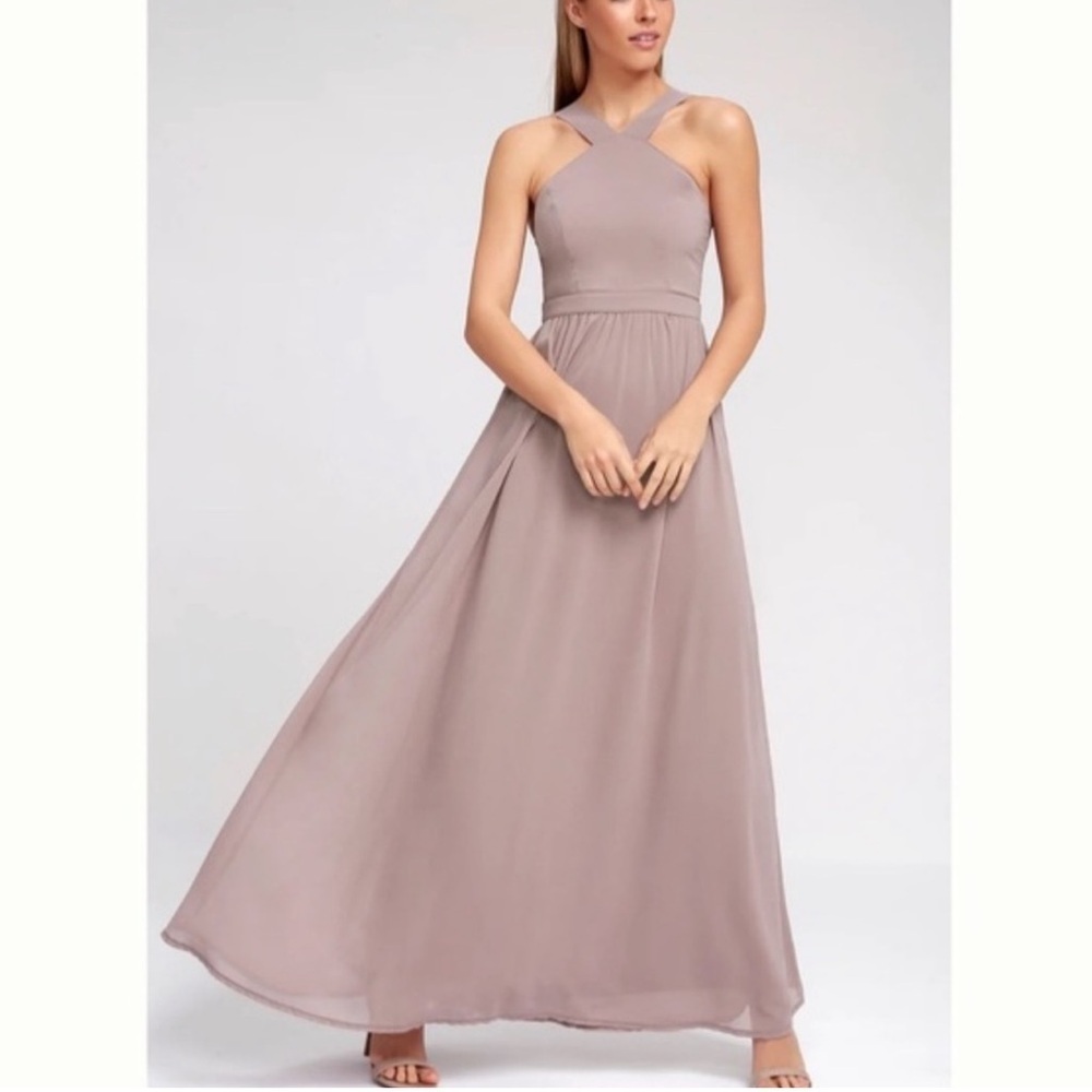 Lulu's Mauve Maxi Dress